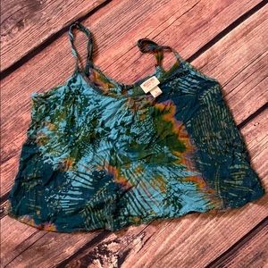 Flowy printed crop top